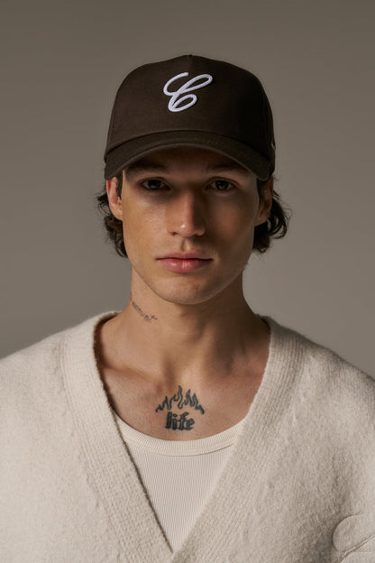 C SCRIPT CAP - BROWN