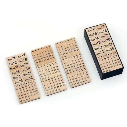 Calendar Stamp Set - Mini Month Stamp with 12 Month Stamps, 6 Days and Dates, and Shapes - DiyCraftsProject