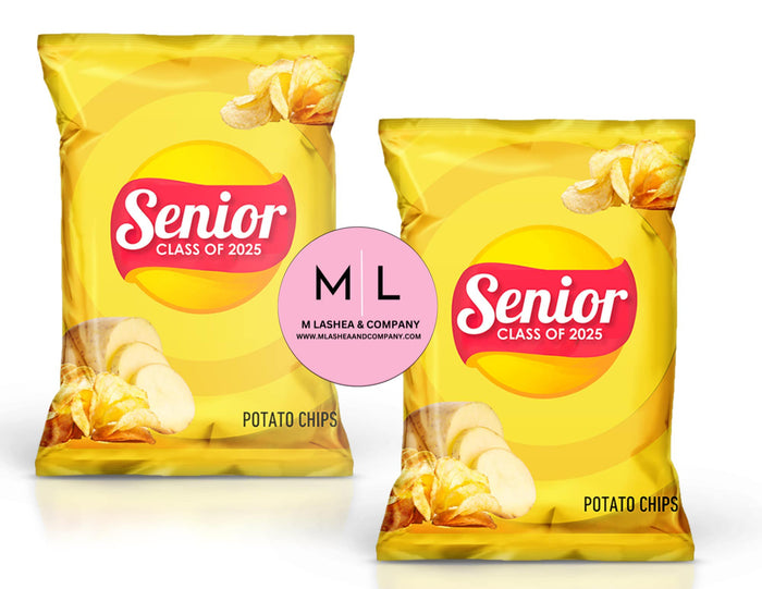 Canva Senior Class of 2025 - Class of 2030 Chip Bag Template Bundle