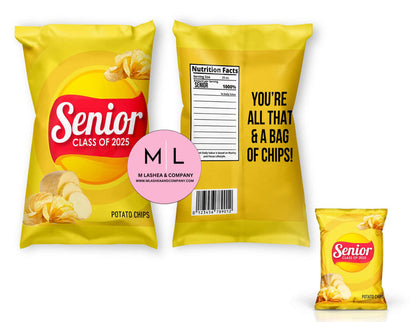 Canva Senior Class of 2025 - Class of 2030 Chip Bag Template Bundle