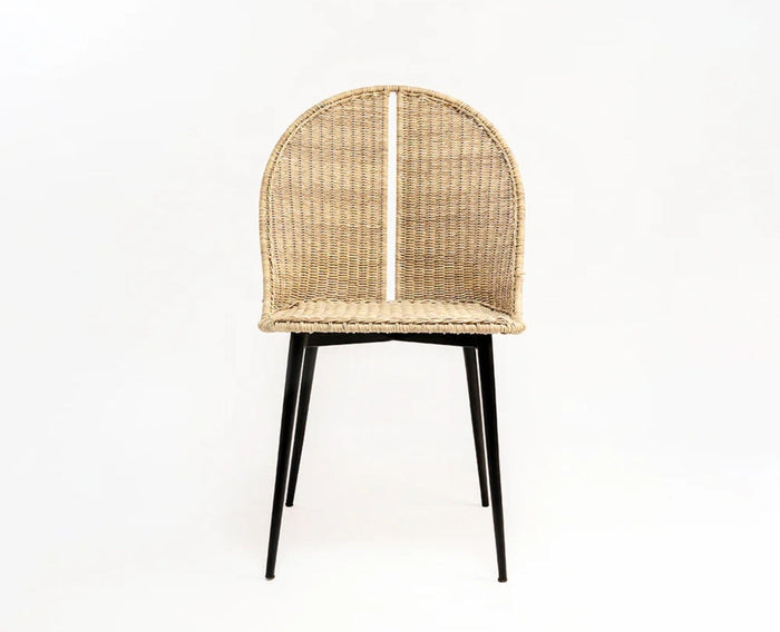 Celeste Chase Outdoor Chair – Modern Upholstered Dining Chair for Home & Café Light Tan