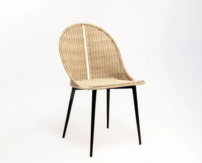 Celeste Chase Outdoor Chair – Modern Upholstered Dining Chair for Home & Café Light Tan