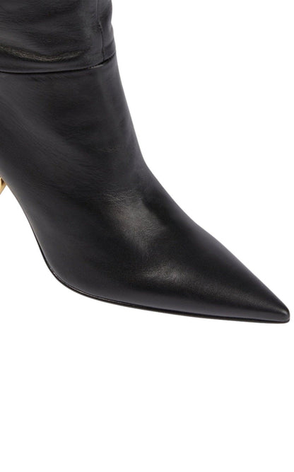 JW Anderson Chain Leather Heeled Boots - Runway Catalog