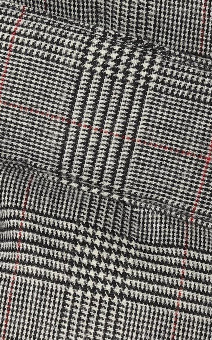 Alexandre Vauthier Checked Stretch - Wool Puffer Jacket - Runway Catalog