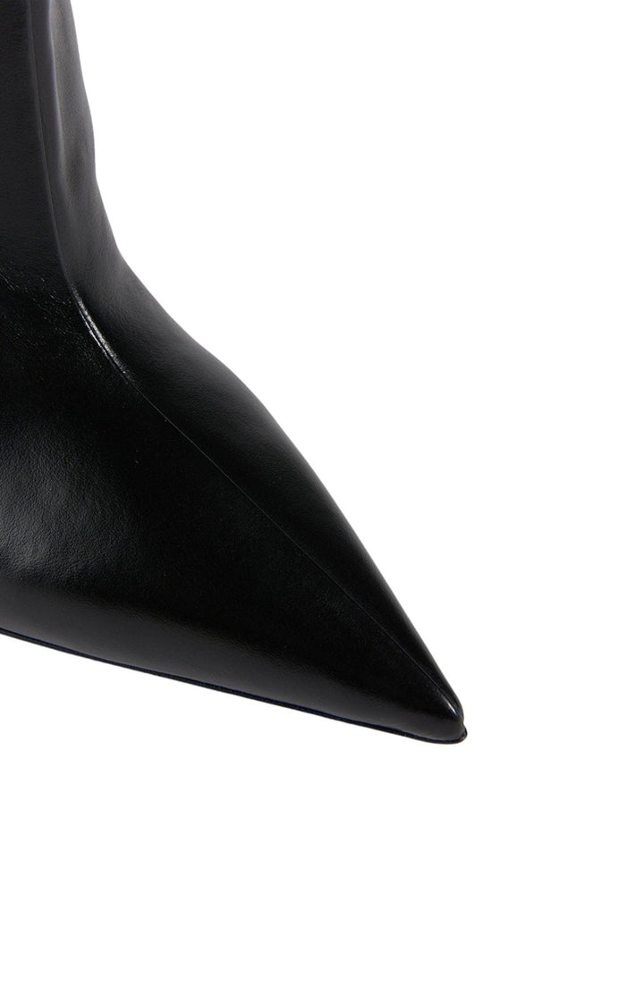The Attico Cheope Leather Wedge Knee - High Boots - Runway Catalog