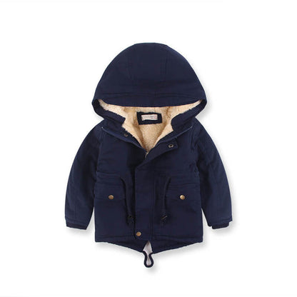 Children's Autumn And Winter Clothing | Boys Cashmere Winter Coat