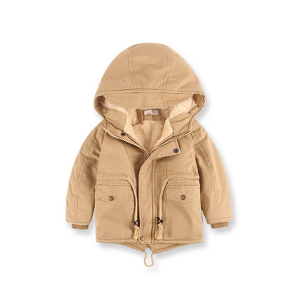 Children's Autumn And Winter Clothing | Boys Cashmere Winter Coat