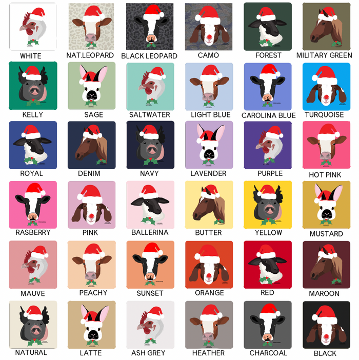 Christmas Spirit- Choose Your Animals – Infant/Toddler/Youth