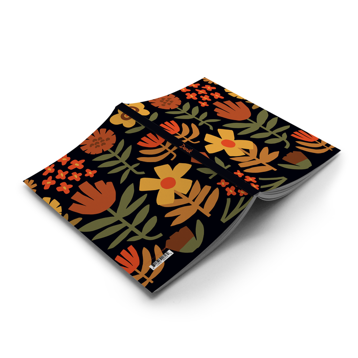 Chunky Floral Layflat Journal Notebook: Lined / Classic