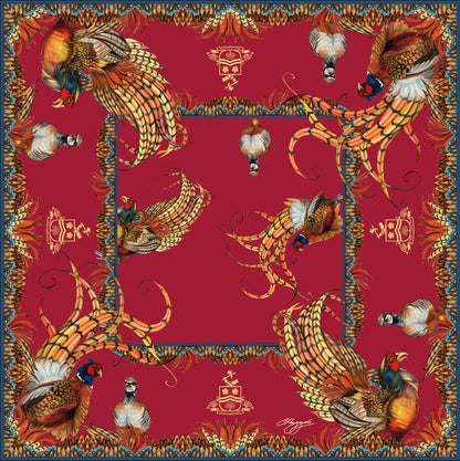 Clare Haggas Large Scarf - Heads or Tails