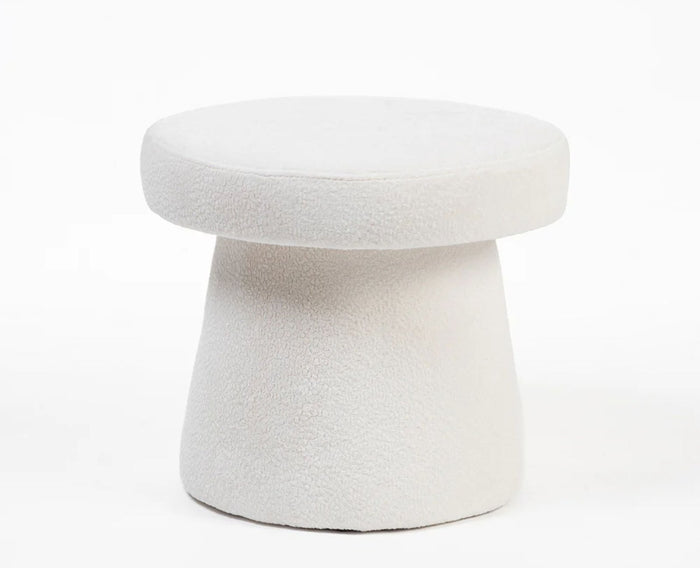 Clawz Cotton Ottoman White