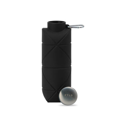 Clix Collapsible Silicone Bottle w/ Carabiner - 23 Oz.