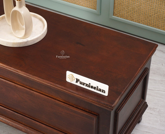 Colva Solid wood Storage Trunk Box - Trunks & Cabinets - Furniselan  - Grey-Finish