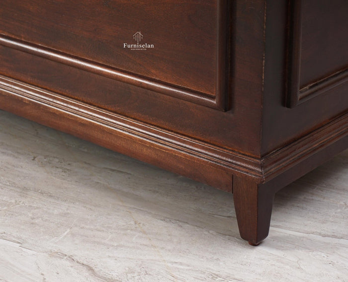 Colva Solid wood Storage Trunk Box - Trunks & Cabinets - Furniselan  - Grey-Finish