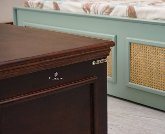Colva Solid wood Storage Trunk Box - Trunks & Cabinets - Furniselan  - Grey-Finish