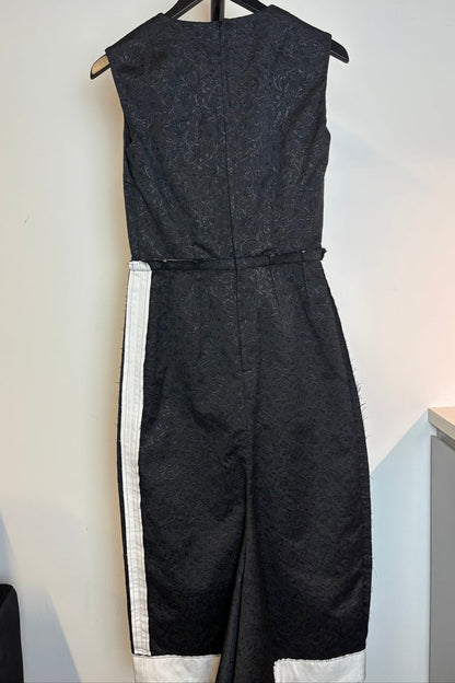 Comme Des Garcons Floral Jacquard Midi Dress