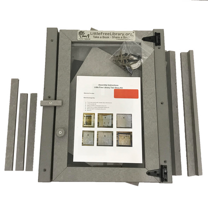 Composite Two Story Gray Kit Little Free Library