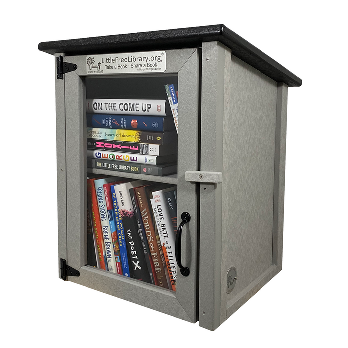 Composite Two Story Gray Kit Little Free Library