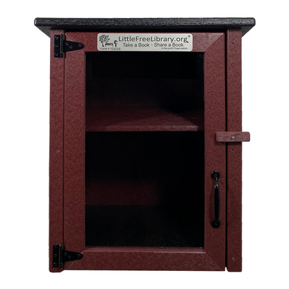 Composite Two Story Maroon Little Free Library