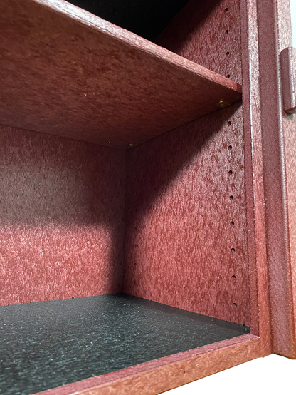 Composite Two Story Maroon Little Free Library