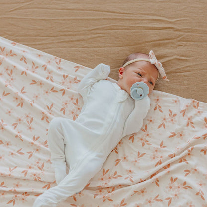 Copper Pearl Knit Swaddle Blanket | Rue