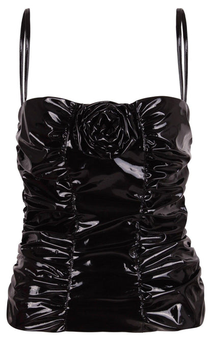 Blumarine Corsage Ruched Top - Runway Catalog