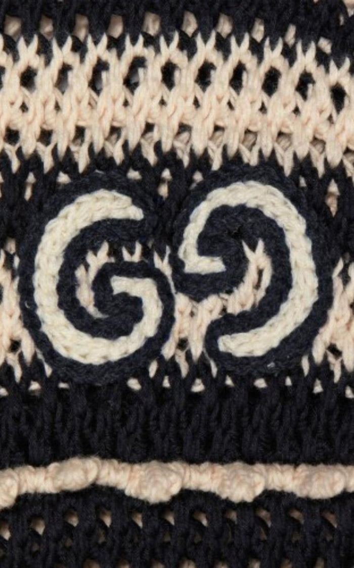 Gucci Crochet - knit Cotton Short Dress - Runway Catalog