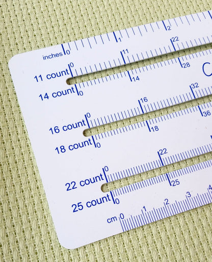 Cross Stitch Gauge and Rule-Stitched Modern