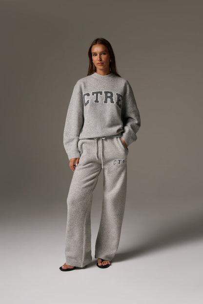 CTRE KNITTED JOGGERS - GREY