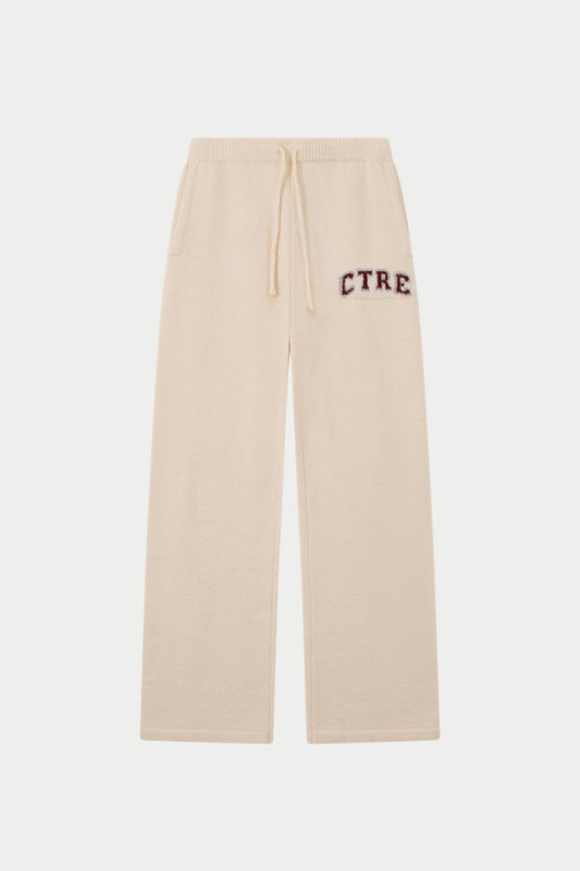 CTRE KNITTED JOGGERS - OFF WHITE