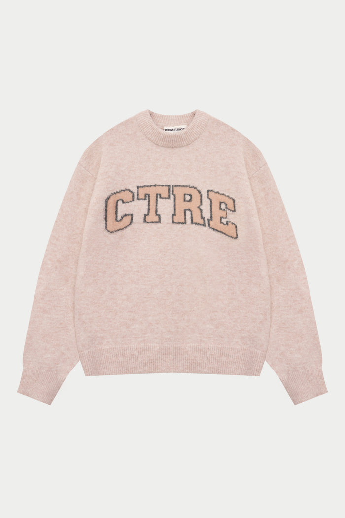 CTRE KNITTED SWEATSHIRT - PINK