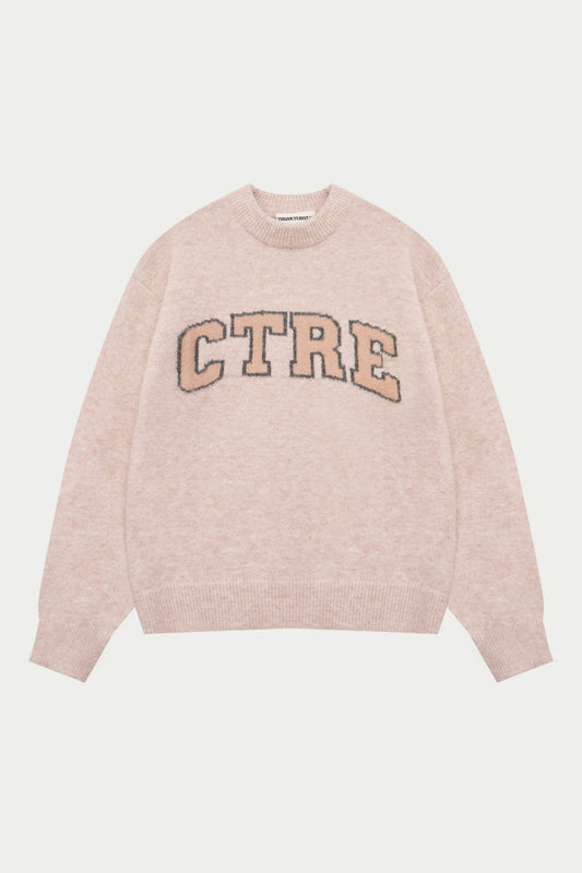 CTRE KNITTED SWEATSHIRT - PINK