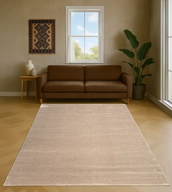 A - Z DALLAS 101  HALI BEIGE - Eenkleurig - Effen