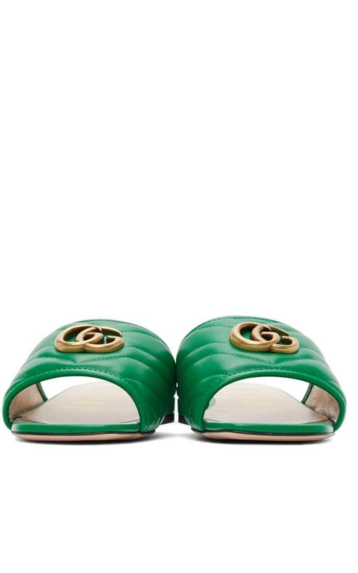 Gucci Double G Leather Sandals - Runway Catalog