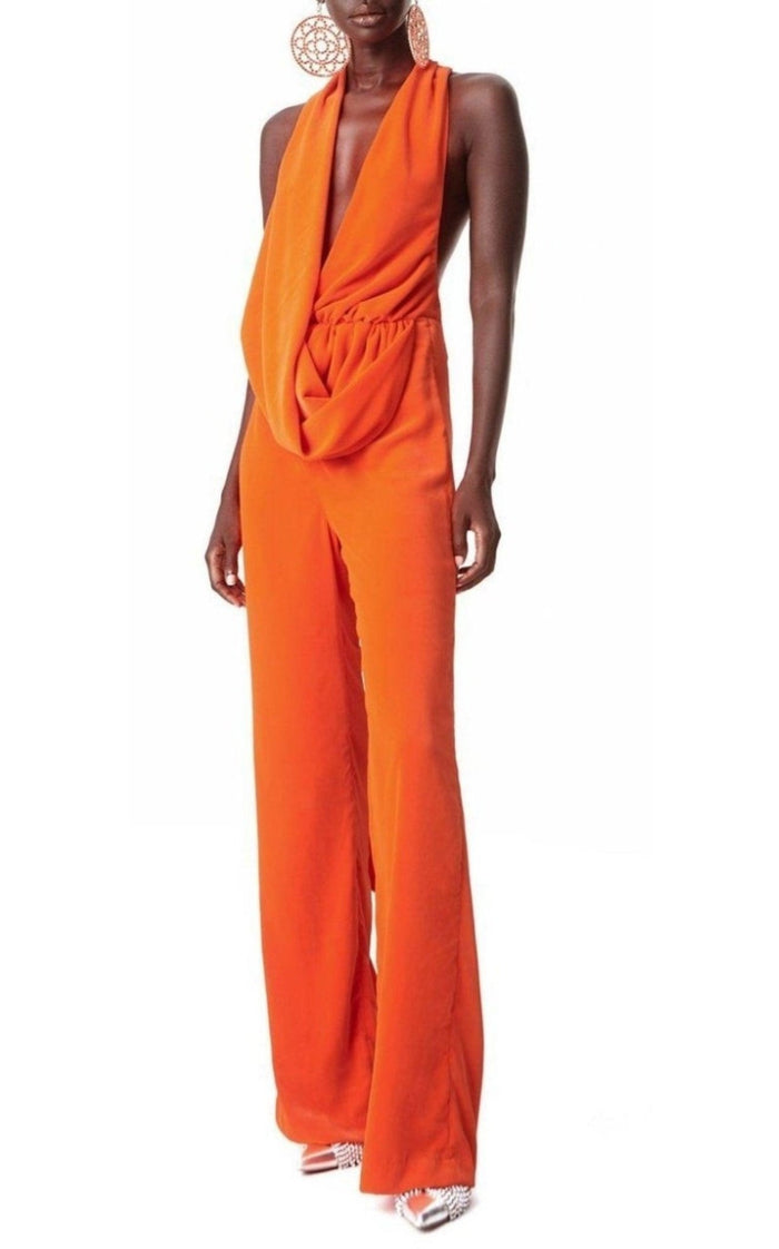Area Draped Cowl Jumpsuit - Runway Catalog