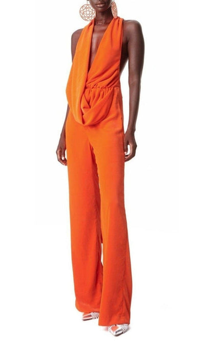 Area Draped Cowl Jumpsuit - Runway Catalog