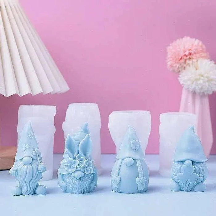 DIY Plaster Easter Candle Silicone Mold - 4 Designs - Temperature Resistant - DiyCraftsProject