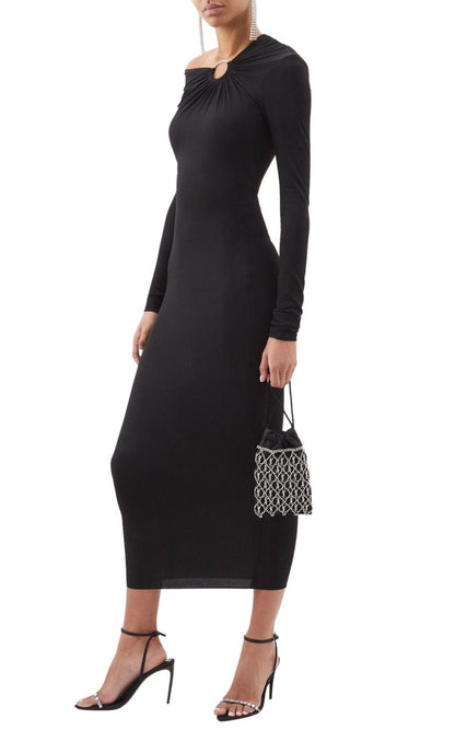 Alexandre Vauthier Embellished Jersey Off - The - Shoulder Dress - Runway Catalog