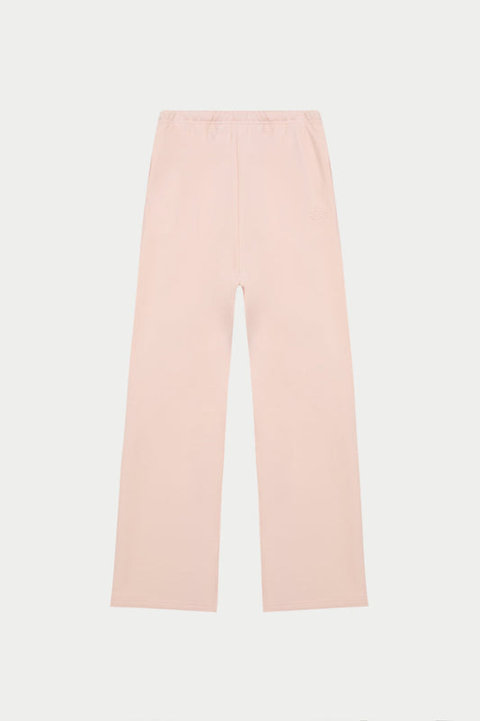 EMBOSSED STRAIGHT LEG JOGGERS - PINK