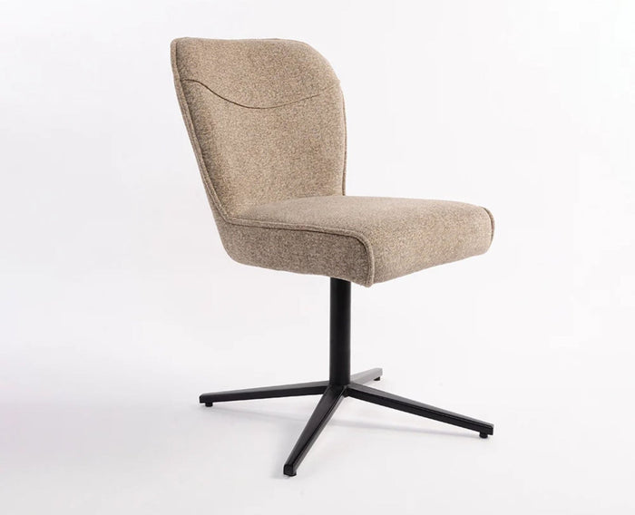 Eonify Rise Chair – Modern Upholstered Dining Chair for Home & Café Taupe