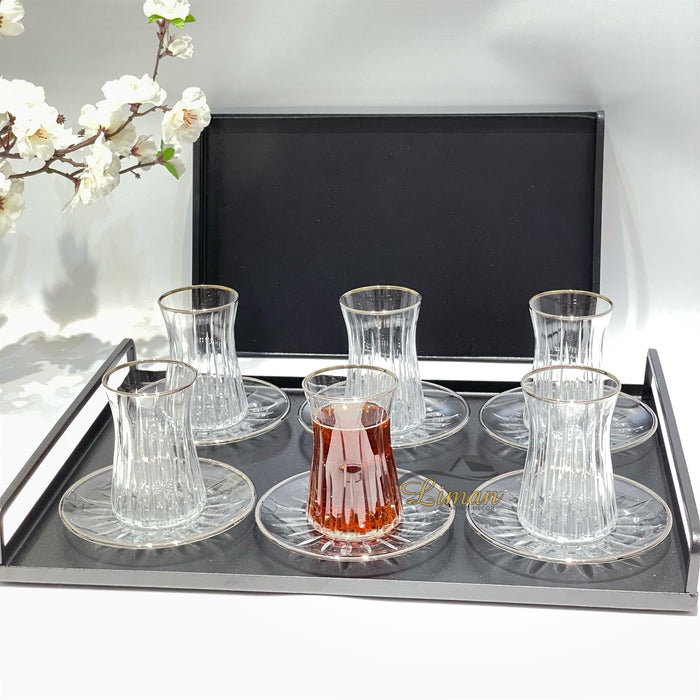 Esco Esco Isik Zilver Theeset 12 Delig | 6 Persoons