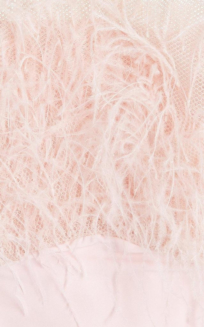 Aliétte Feather Trim Off - The - Shoulder Gown - Runway Catalog