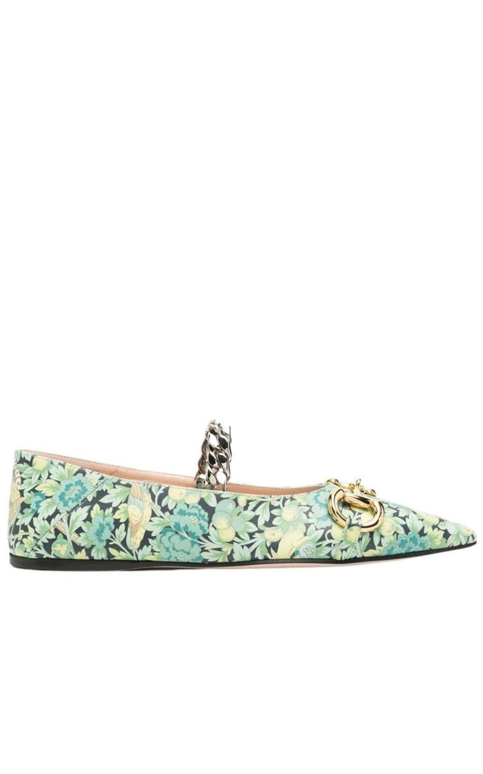 Gucci Floral Horsebit Ballerina Shoes - Runway Catalog