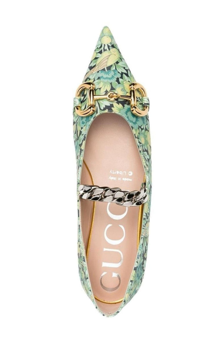 Gucci Floral Horsebit Ballerina Shoes - Runway Catalog