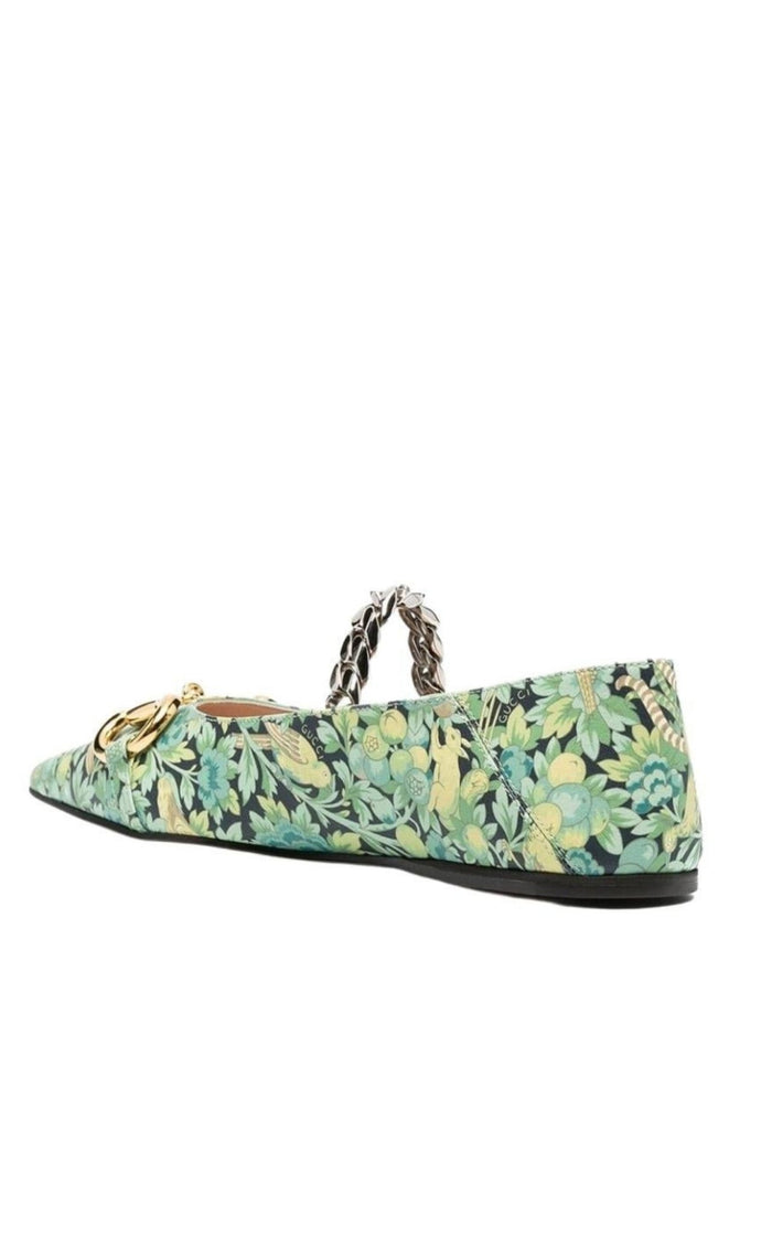 Gucci Floral Horsebit Ballerina Shoes - Runway Catalog