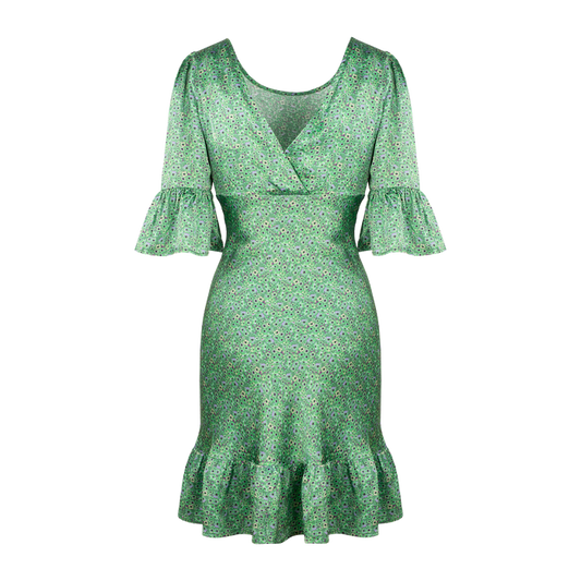 Urban Pioneers Female Florence Dress DRESS GREEN AOP