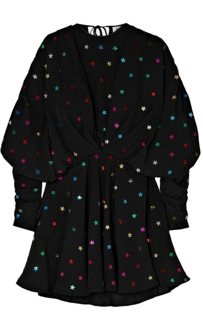 The Attico Gathered Sequin - embellished Crepe De Chine Mini Dress - Runway Catalog