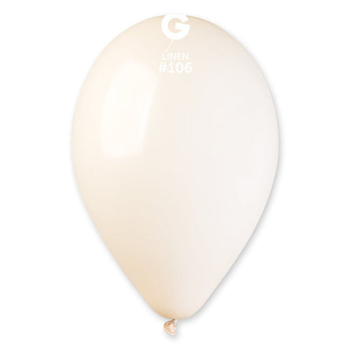 GEMAR | Solid Balloon Linen 106 - 12 in. Marshmallow - FestiUSA