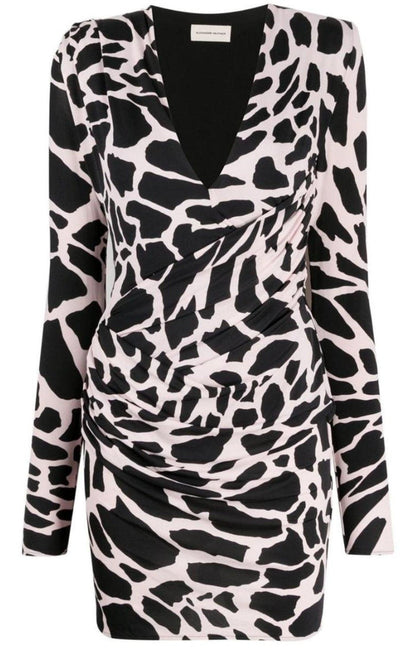 Alexandre Vauthier Giraffe Print Mini Dress - Runway Catalog