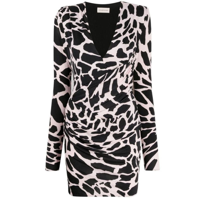 Alexandre Vauthier Giraffe Print Mini Dress - Runway Catalog
